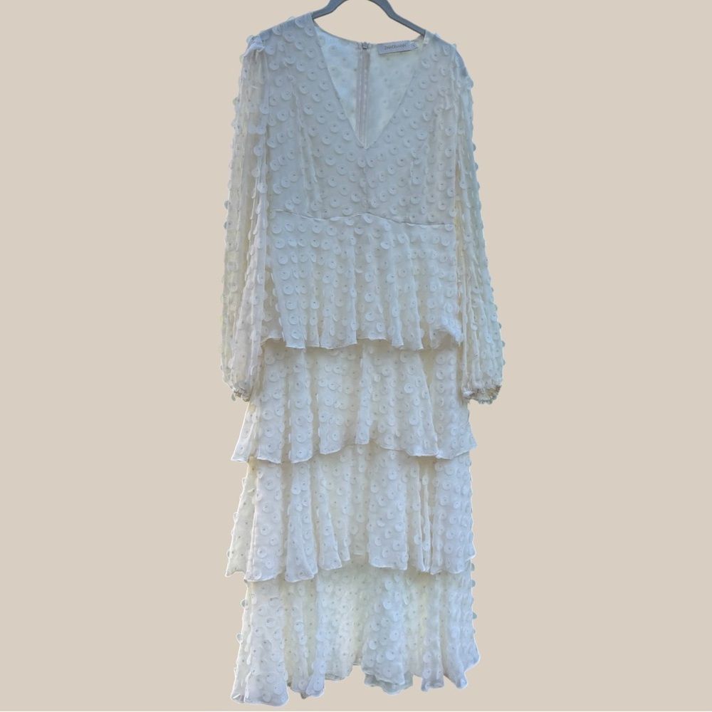 NWOT Zimmermann Wild Botanica Textured Dot Dress - Picture 2 of 5